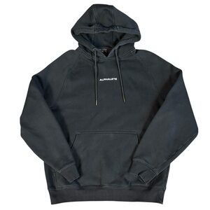 Alphalete Men's Black Pullover Gym Hoodie Medium